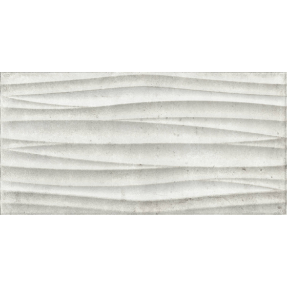 Kalina Olas Gris 25x50 ματ πλακάκι τοίχου με κυματιστό ανάγλυφο